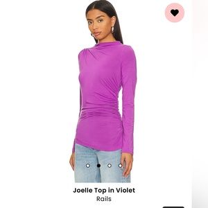 💜 REVOLVE RAILS Joelle violet top Large 💜